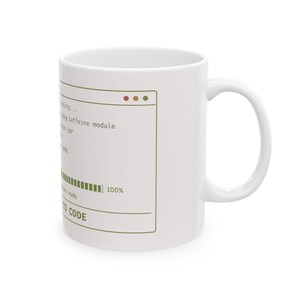 Ready to Code Console Mug | Programmer Coffee Mug, Coding Progress Bar imagem 2