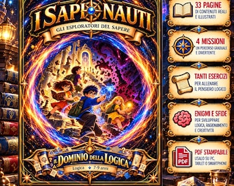 Juegos de lógica para niños de 7 a 10 años | Rompecabezas, secuencias y resolución de problemas | PDF rellenable e imprimible para teléfonos móviles – Sapionauti
