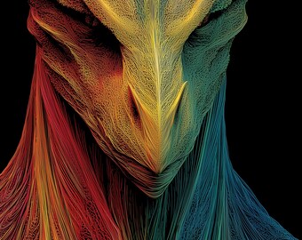 Arte mural de dragón colosal | Lámina de fantasía oscura | Póster gótico de dragón con estructura alámbrica | Descarga digital de Beowulf