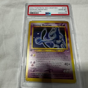 Shining Mewtwo Proxy Card PSA 10 Style – Neo Destiny 1st Edition Display Card