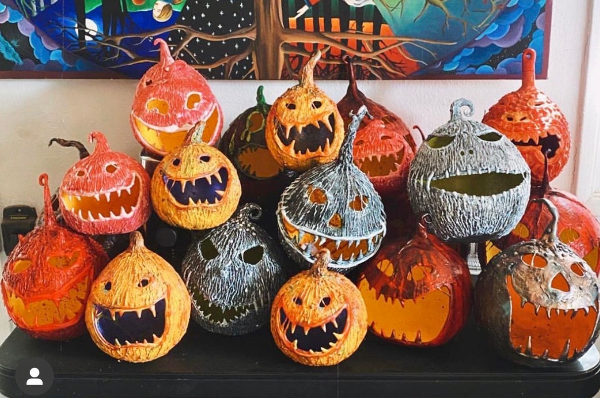 Jack O Lantern Pumpkin Lanterns! Black Heart! Delightfully