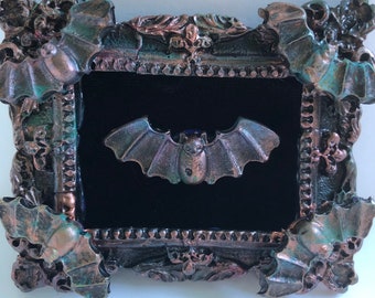 Lovely Vampire Bat Victorian Gothic Framed Art.