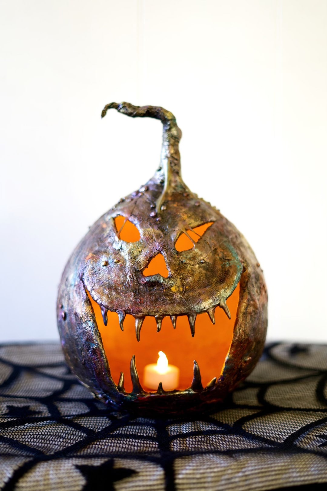 Jack O Lantern Pumpkin Lantern! Tin Man Luminary for Frightfully ...