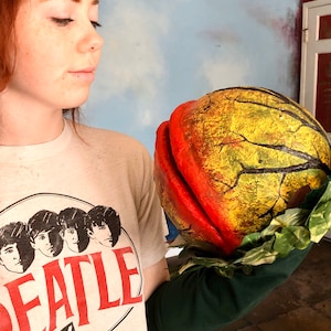 Little Shop of Horrors Audrey Two Pod One hand puppet. Replica hand puppet.