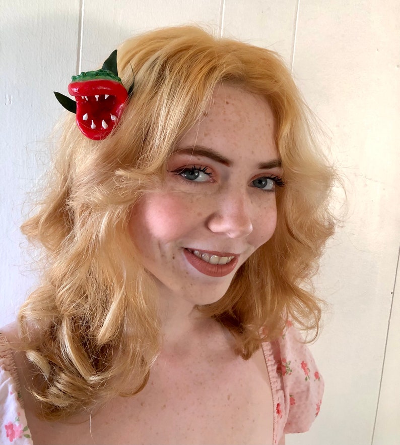 Lil Audrey Hair Clip Queen of the curls Fun and Spooky valentine image 2