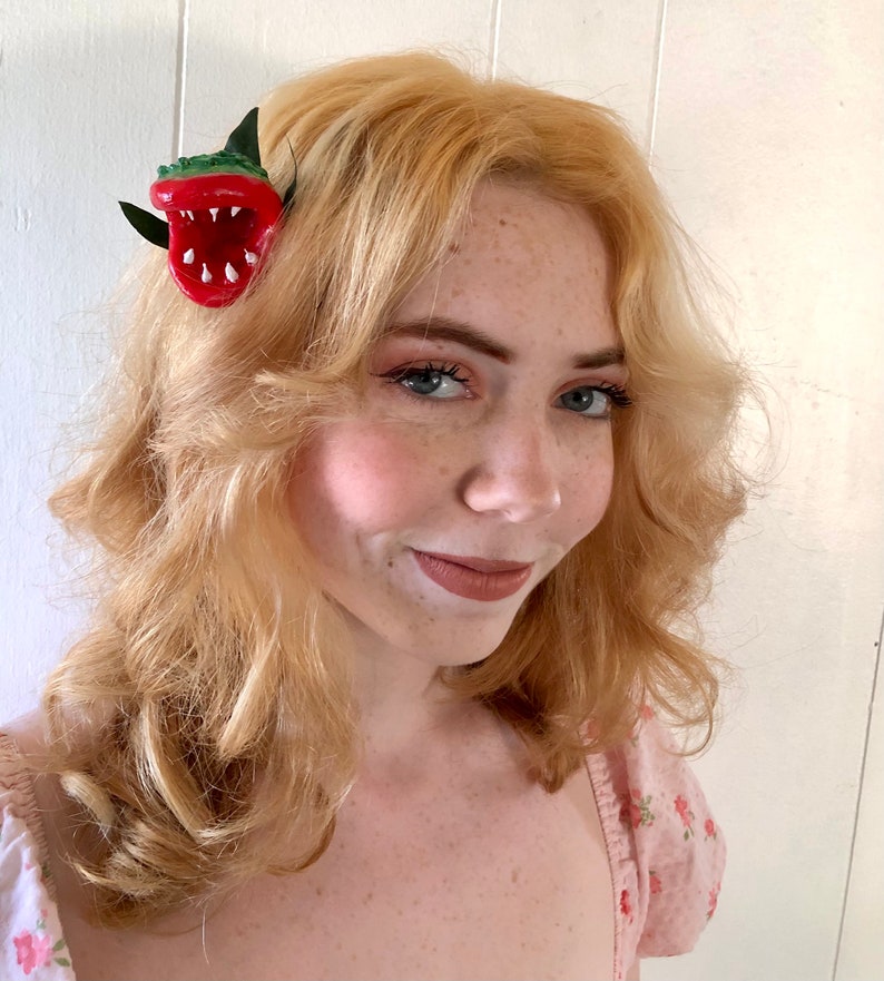 Lil Audrey Hair Clip Queen of the curls Fun and Spooky valentine image 3