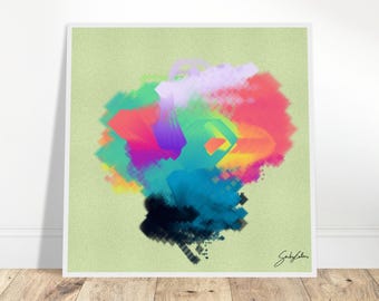 Sorting Colors Abstract Generative Wall Art – Framed Print, Canvas, Acrylic, Metal or Wood