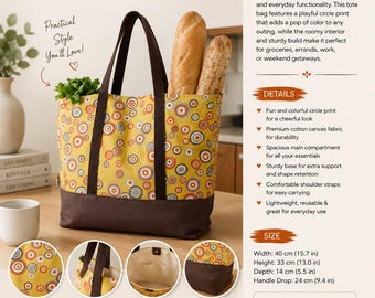 Martha Markttasche Nähen Muster PDF, Lebensmittel Einkaufstasche Muster, Große Einkaufstasche Vorlage, Wiederverwendbare Markt Tasche Anleitung