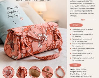 Blossom Handtasche Schnittmuster PDF, Schultertasche Muster, Designer Tote Geldbörse Vorlage, Strukturierte Handtasche Nähanleitung