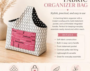 Reversible Box Tote Nähanleitung, Wiederverwendbare Markttasche, Wiederverwendbare Einkaufstasche, Stoff Einkaufstasche, Stoff Nähprojekt für Anfänger