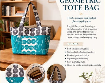 Große Einkaufstasche Schnittmuster, Smart Tote Bag Nähanleitung, große Einkaufstasche Schnittmuster, Schulter Handtasche Nähanleitung, Schulter Handtasche Nähanleitung, Instant Download
