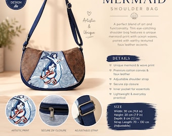 Halbmond Crossbody Bag Schnittmuster PDF, Messenger Bag Schnittmuster, Verstellbarer Riemen Geldbörse Anleitung, druckbare Handtasche Schnittmuster