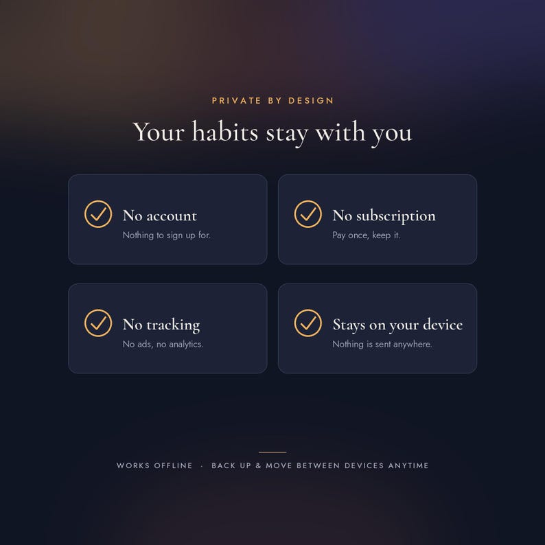 Habit Tracker App | Daily Habit Tracker with Streaks & Goals | Digital Habit Tracker | Horizon image 9