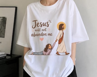 Jesus Will Not Abandon Me PNG Bundle, Christian Faith Design for Women Men, Inspirational Religious Sublimation, Digital Download