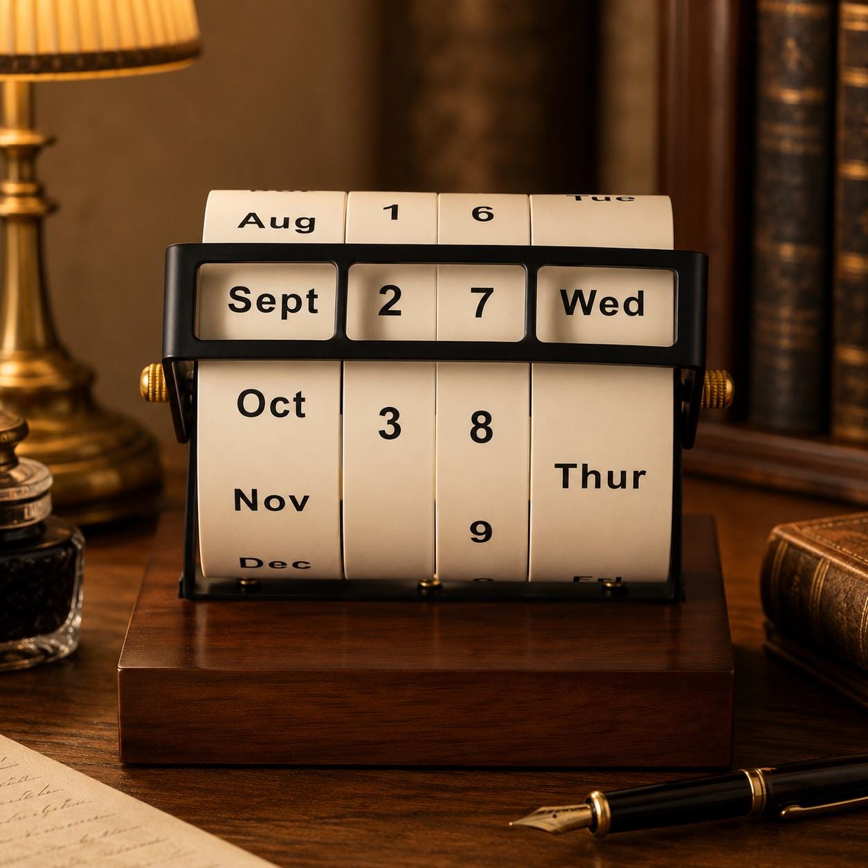 Vintage metal perpetual calendar - Etsy 日本