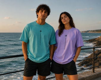 Minimalistisches Stern-T-Shirt, Komfortfarben 1717 T-Shirt, ästhetisches Grafikshirt, Vintage gewaschenes T-Shirt, Unisex-Streetwear-Shirt