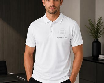 Personalisiertes Poloshirt mit Logo, personalisiertes Business-Poloshirt, bestickte Firmenuniform, individuelles Arbeitsshirt, Firmenkleidung Geschenk