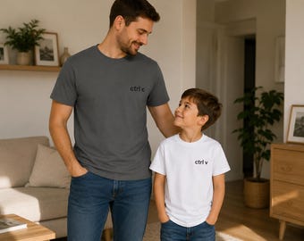 Strg C Strg V Passende Shirts, Papa und Sohn Passende Shirts, Vater Sohn Outfit, Papa und ich Shirt Set, lustiges Vatertagsgeschenk T-Shirt