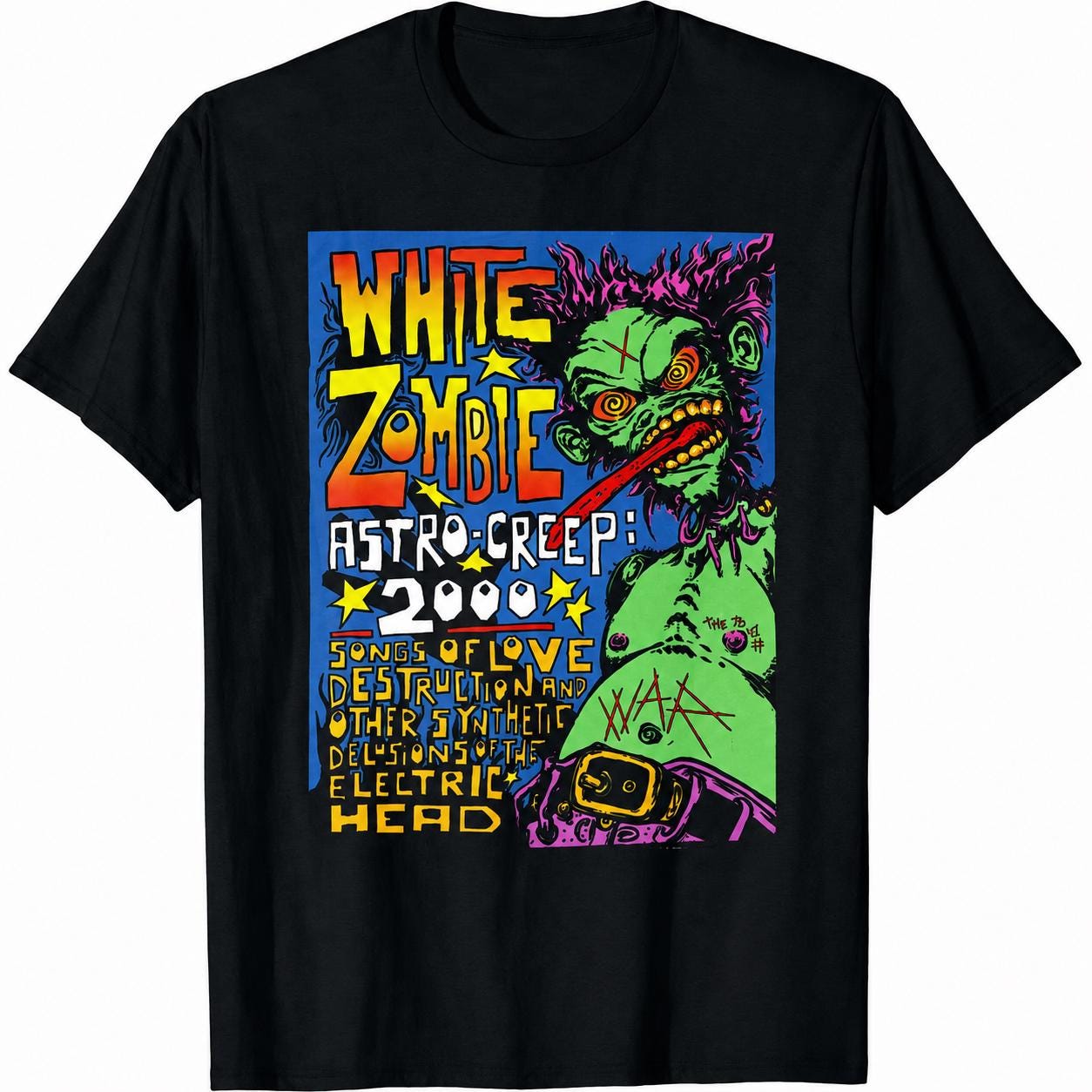 White Zombie Shirt Vintage - Etsy