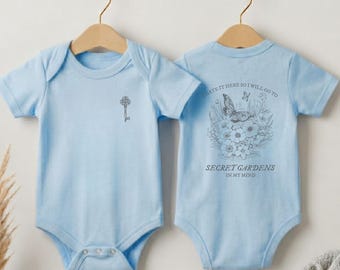 I Hate It Here Onesie Secret Gardens Baby Bodysuit Taylor Baby T-Shirt Eras Toddler Sweatshirt Lyric Hoodie Floral Onesie Baby Shower Gift