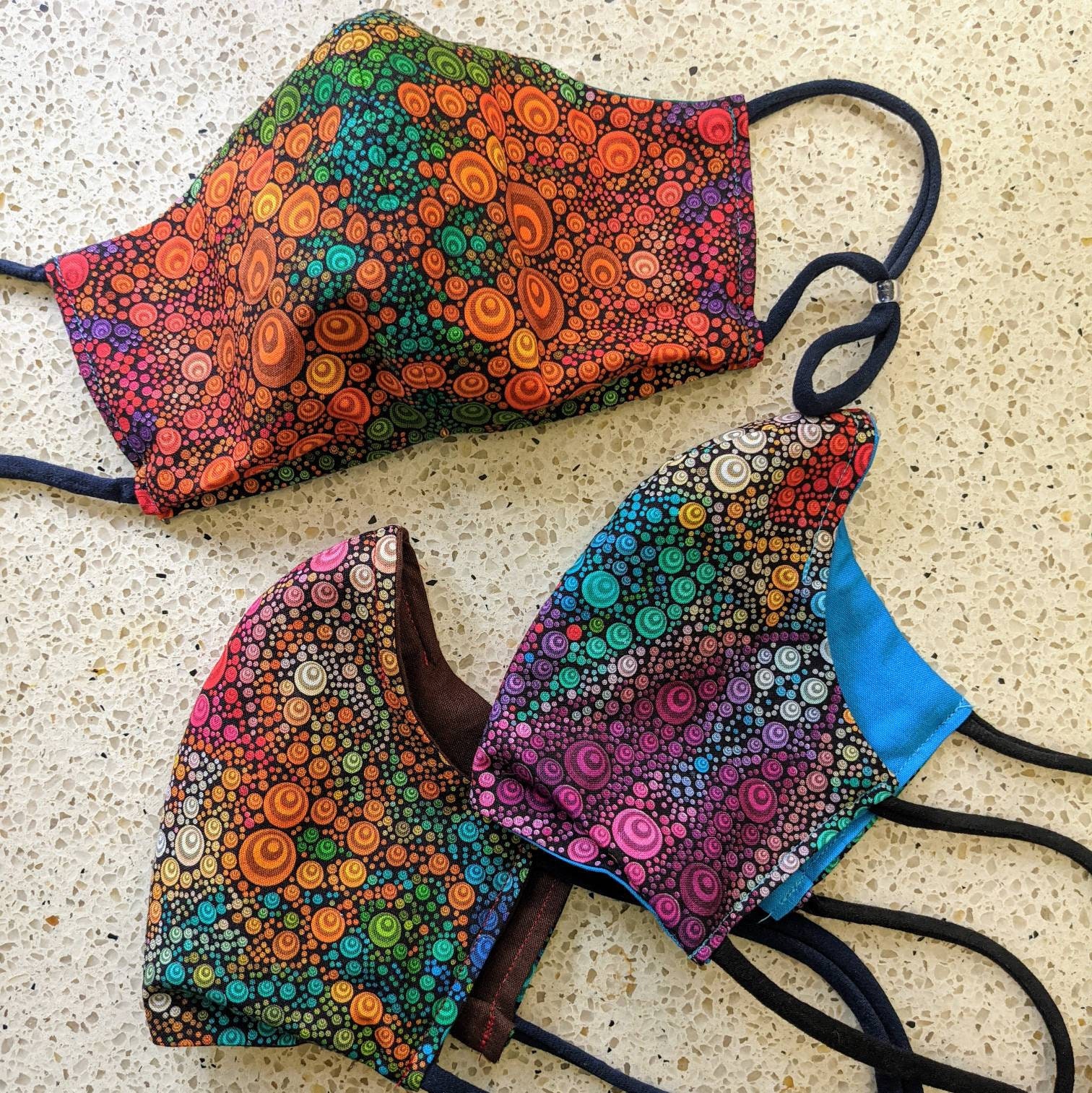 Washable Cotton Face Mask with Interfacing, Nose Wire, and Head Tie. …
