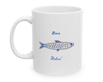 Gone Fishin' | French Country Ceramic Mug