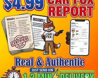 Car fox history report 100% real n authentic| Fast delivery