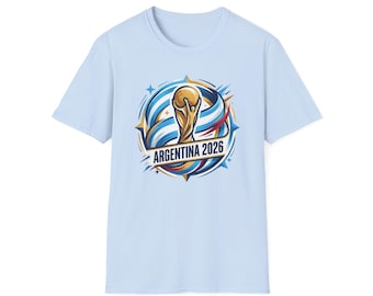 Argentina 2026  Trophy T-Shirt | Soccer Football Jersey Style