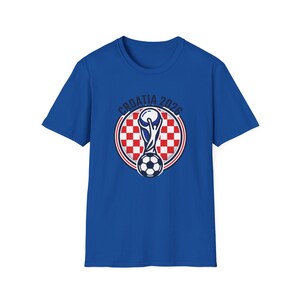 T-shirt voetbaltrofee KROATI 2026 | Voetbal T-shirt UNISEX afbeelding 4