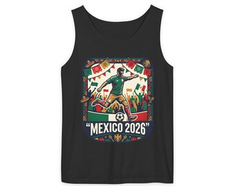 Mexico 2026 Soccer  Tank Top |  Football Fan Apparel  UNISEX