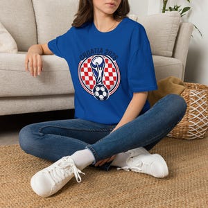 T-shirt voetbaltrofee KROATI 2026 | Voetbal T-shirt UNISEX afbeelding 14