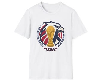 Eagle with Trophy T-Shirt | USA Soccer Style 2026