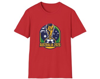 AUSTRALIA   2026 football Trophy T-Shirt | Soccer Football Tee  UNISEX