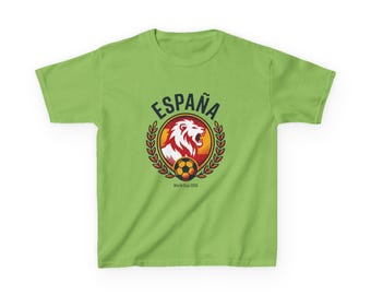 Espana Lion Soccer 2026   Kids Tee  unisex