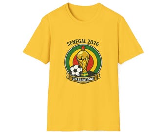 SENEGAL  2026 football Trophy T-Shirt | Soccer Football Tee  UNISEX