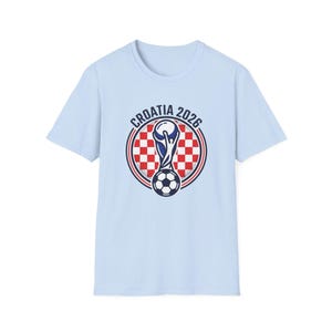 T-shirt voetbaltrofee KROATI 2026 | Voetbal T-shirt UNISEX afbeelding 1