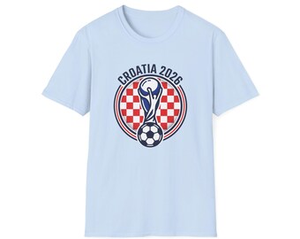 CROATIA  2026 football Trophy T-Shirt | Soccer Football Tee  UNISEX