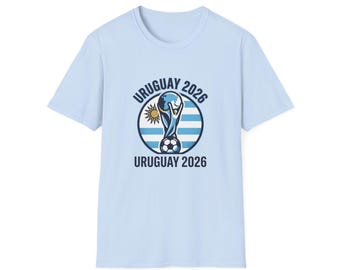 URUGUAY  2026 football Trophy T-Shirt | Soccer Football Tee  UNISEX