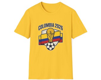 COLOMBIA  2026 football Trophy T-Shirt | Soccer Football Tee  UNISEX