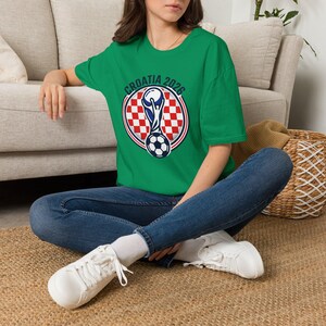 T-shirt voetbaltrofee KROATI 2026 | Voetbal T-shirt UNISEX afbeelding 12