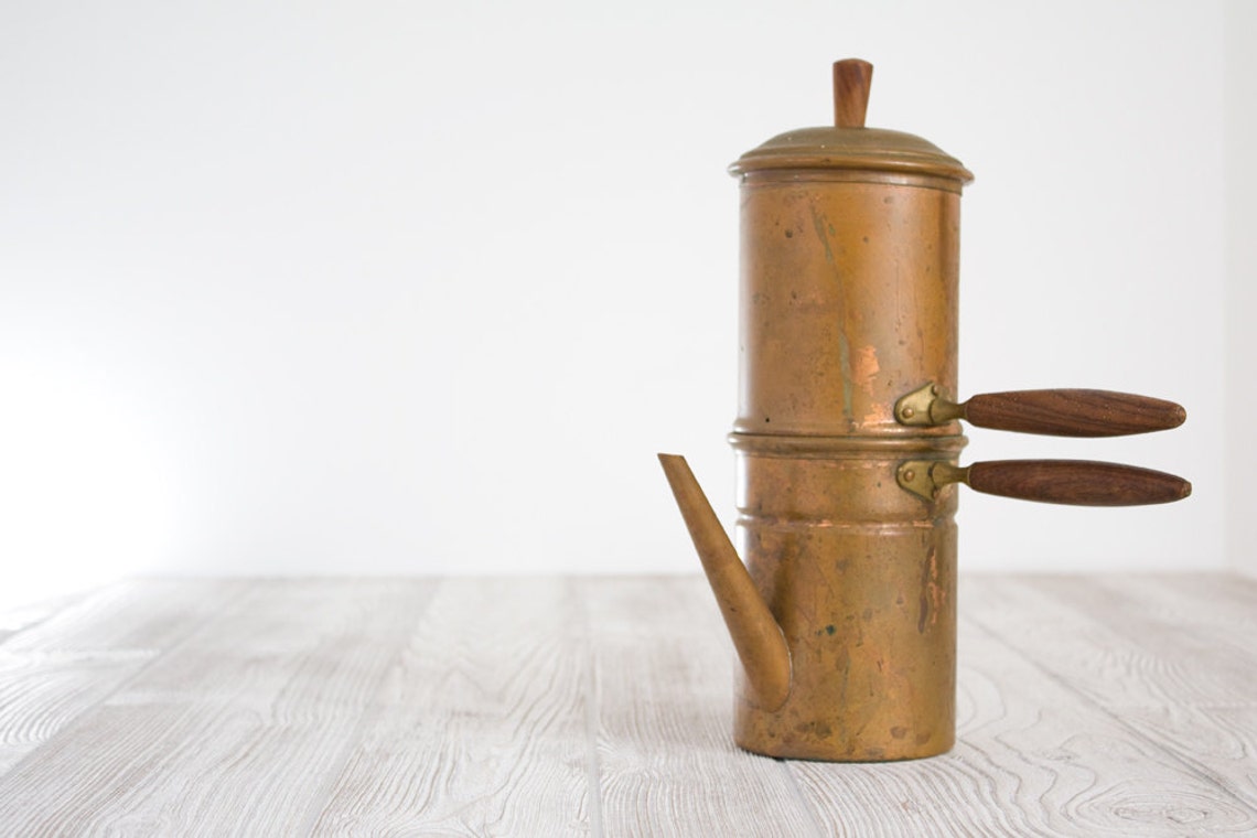 Vintage Copper Espresso Maker Etsy
