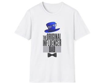Happy Father's Day T-Shirt | Blue Hat & Glasses Design