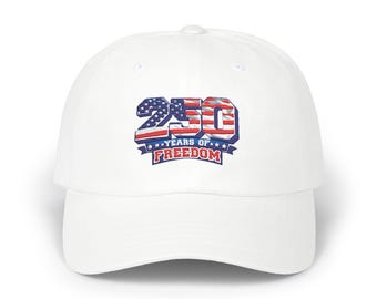 4th of July 250 Years of Freedom Dad Cap | Patriotic Baseball Hat