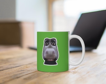Grappige ezel-meme mok - Leuke dieren koffiebeker