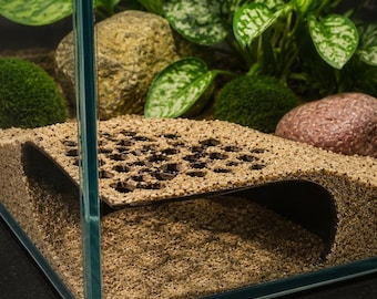 Aquariumhöhle, 3D-gedrucktes Eckversteck aus PETG für Süßwasseraquarien
