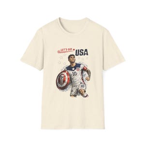 Camiseta de Capitán América ¡Vamos, jugador de fútbol de EE. UU.! imagen 2
