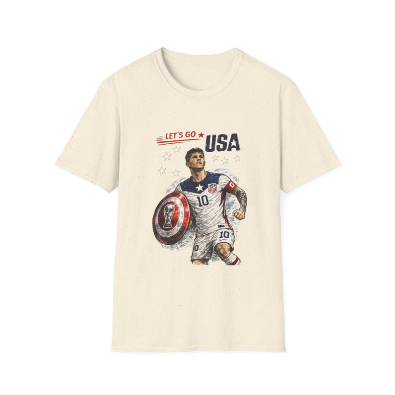 Camiseta de Capitán América ¡Vamos, jugador de fútbol de EE. UU.! imagen 2