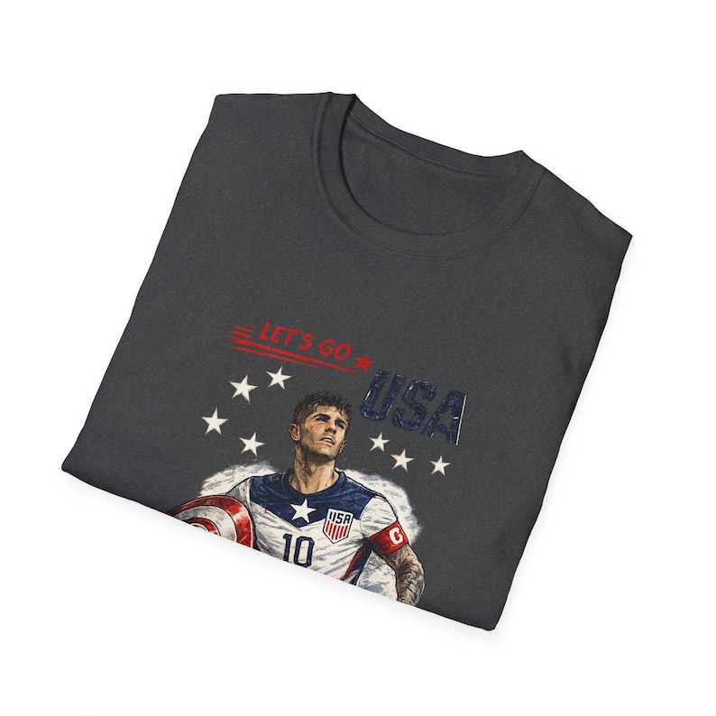 Camiseta de Capitán América ¡Vamos, jugador de fútbol de EE. UU.! imagen 5