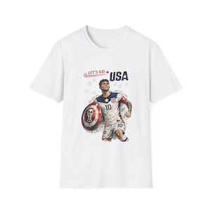 Camiseta de Capitán América ¡Vamos, jugador de fútbol de EE. UU.! imagen 1