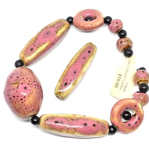 Destash Ceramic &quot;Instant Necklace&quot; with Additional Bead